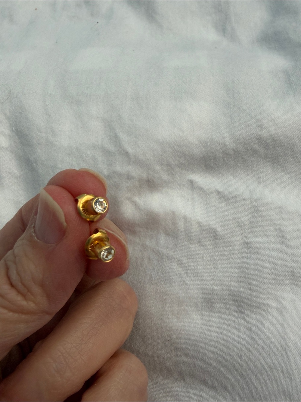 Gold colourCrystal Stud Earrings - Women Jewelry